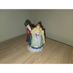 Vintage Occupied Japan Porcelain Figurine Victorian Couple Top Hat Hand Painted